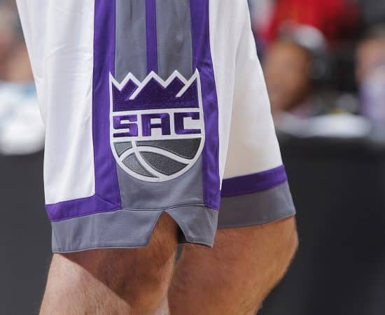 Sacramento Kings Logo on the side of shorts